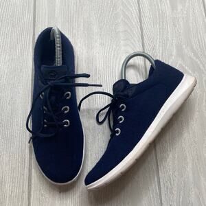 Merino's Women's Navy Blue Merino Wool Lace-Ups Sneakers Size 9